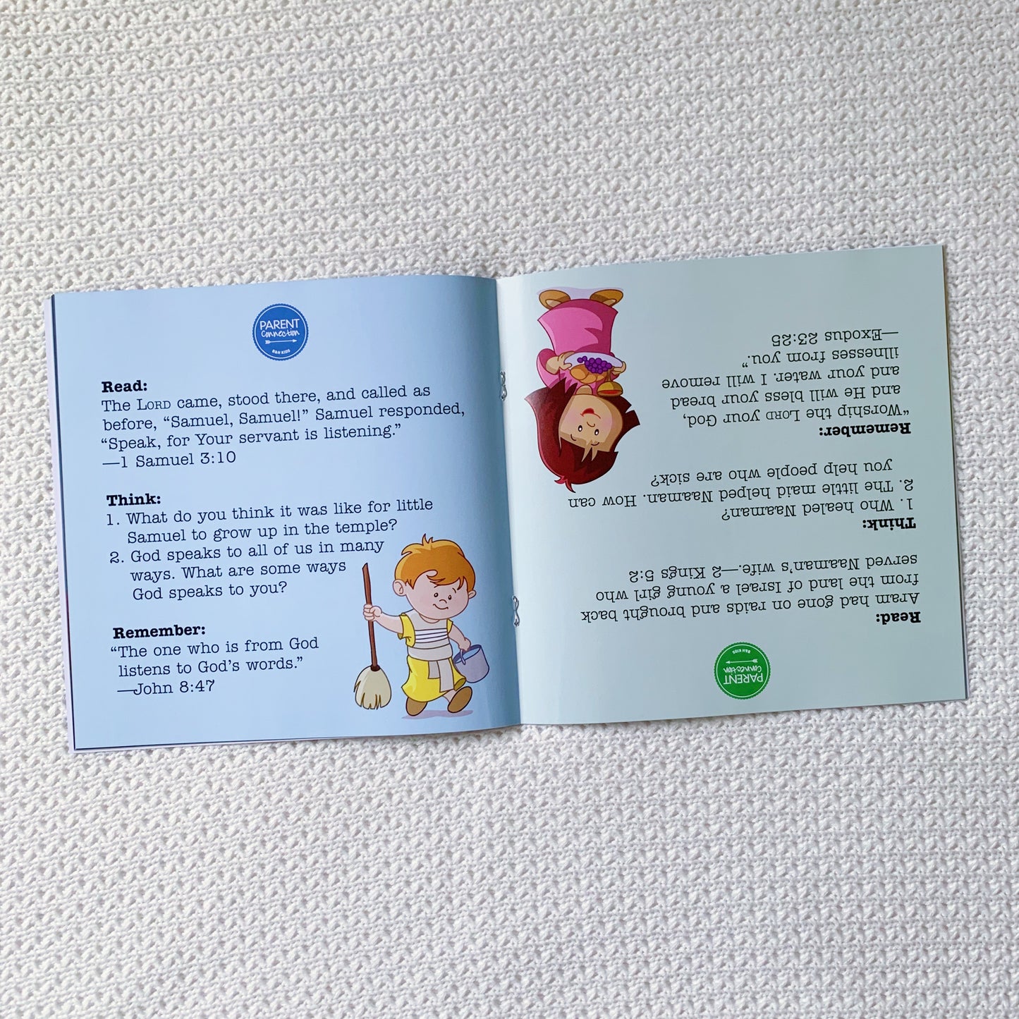 Little Bible Heroes: Samuel + The Little Maid (Flip Over Book)