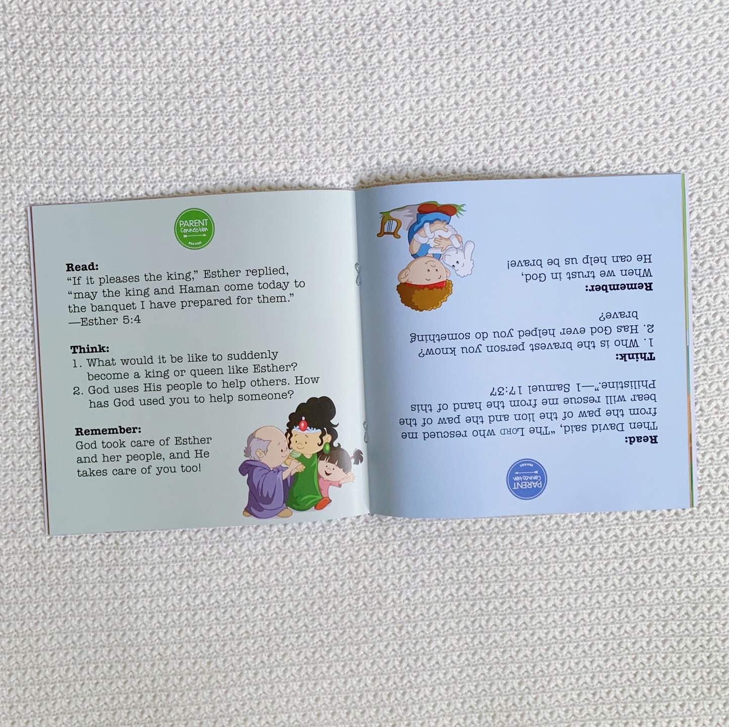 Little Bible Heroes: David + Esther (Flip Over Book)