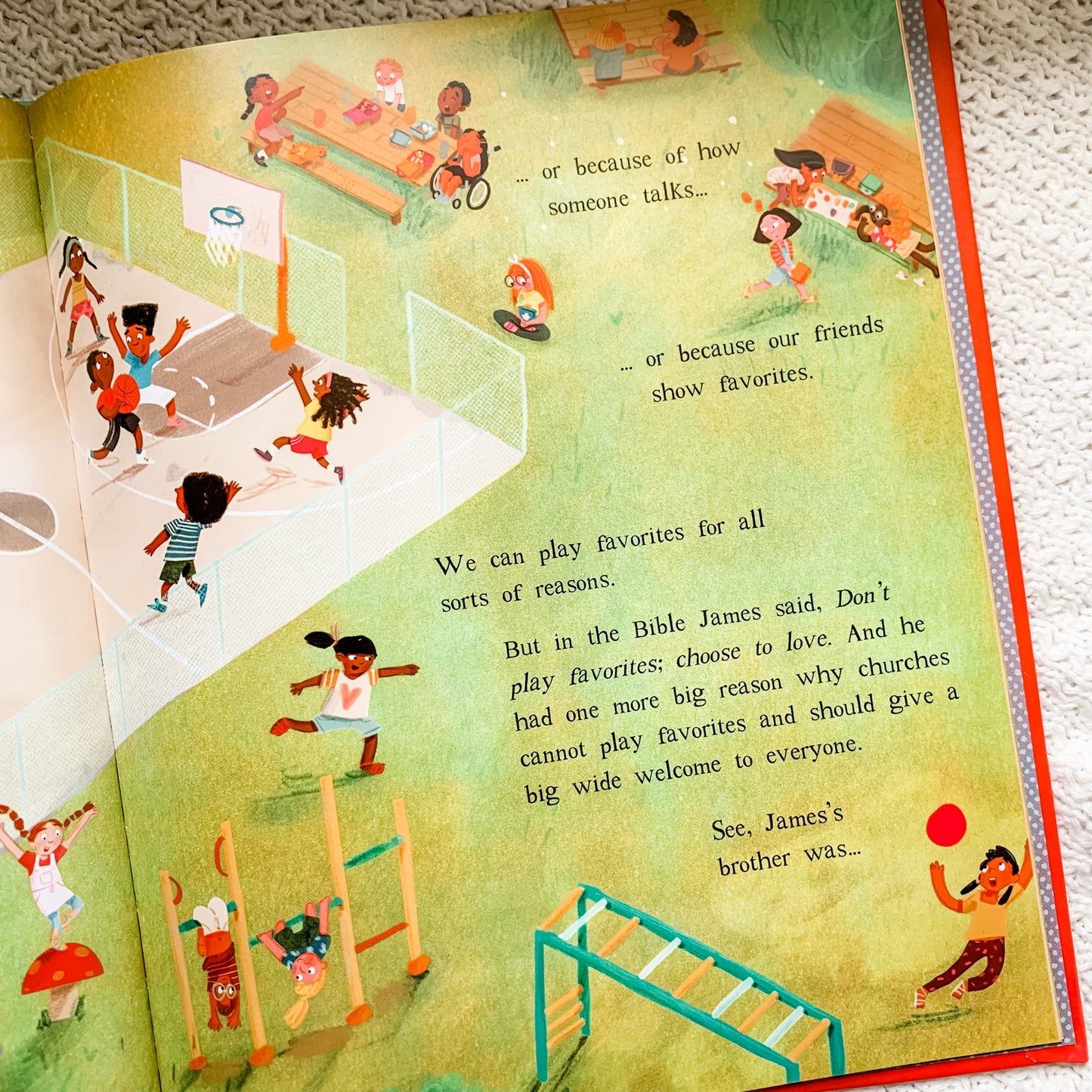 The Big Wide Welcome Christian picture book – children’s story about God’s inclusive love and kindness.