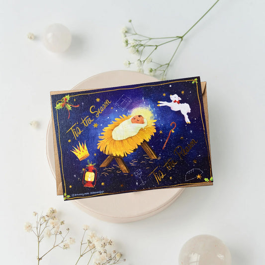 Baby Jesus Christmas Card