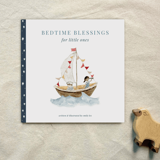 Bedtime Blessings for Little Ones – Christian bedtime board book teaching gratitude and faith for children.