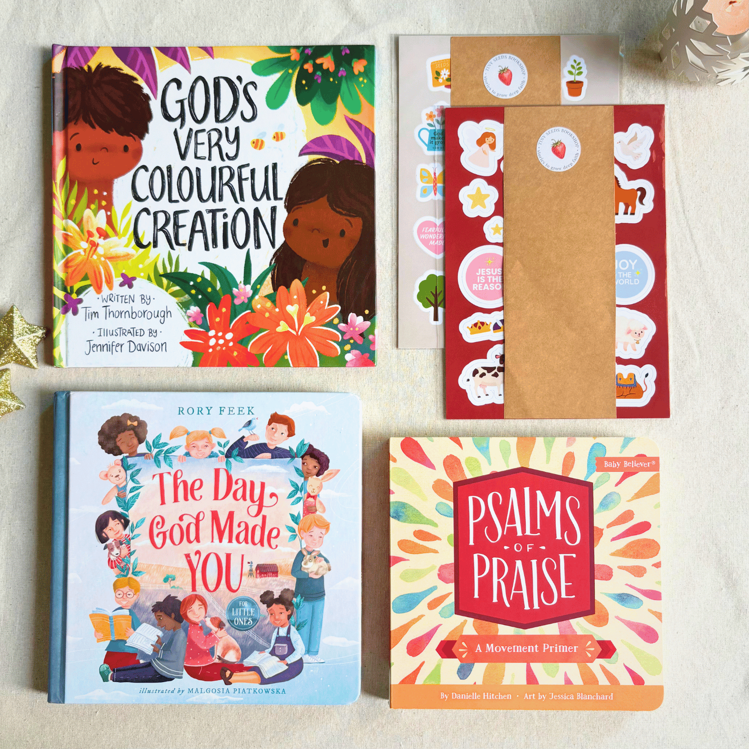 Creation & Praise Bundle – Christian story gift set for babies and toddlers celebrating God’s creation.