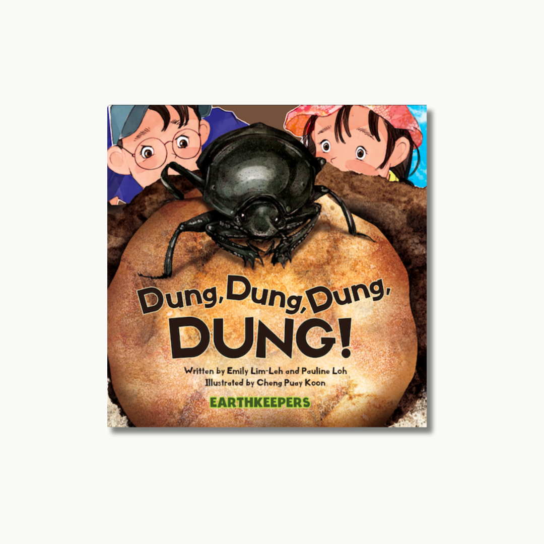 Dung Dung Dung Dung children’s book – story about dung beetles, nature, and caring for the environment.