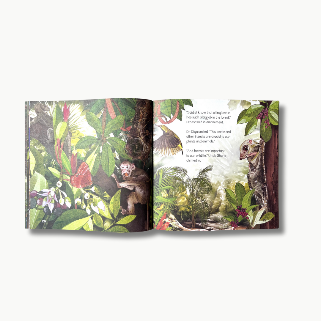 Dung Dung Dung Dung children’s book – story about dung beetles, nature, and caring for the environment.