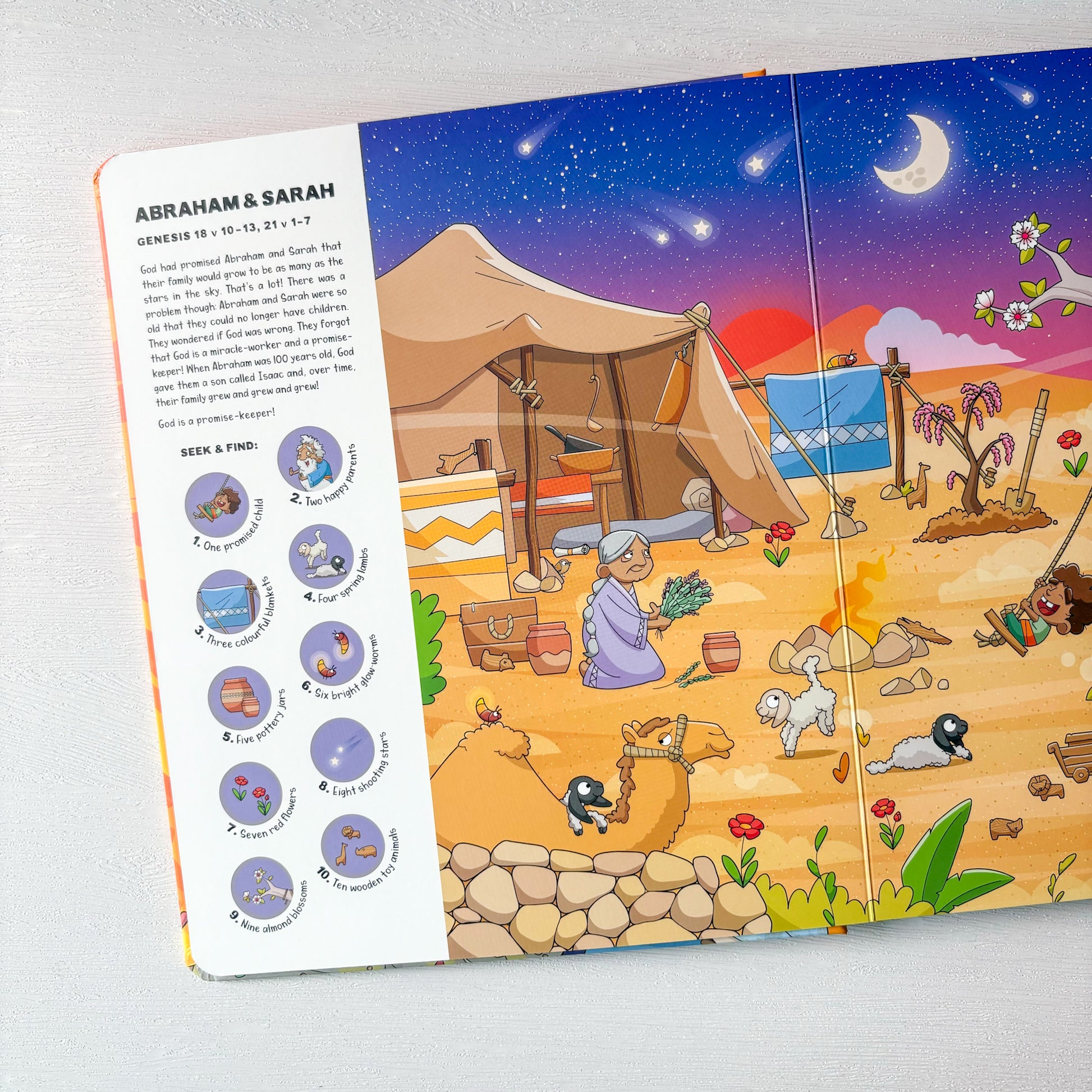 Seek and Find More Old Testament Bible Stories – Christian children’s seek-and-find book about God’s faithfulness and love.