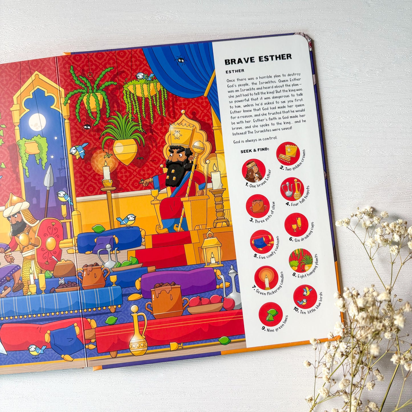 Seek and Find More Old Testament Bible Stories – Christian children’s seek-and-find book about God’s faithfulness and love.