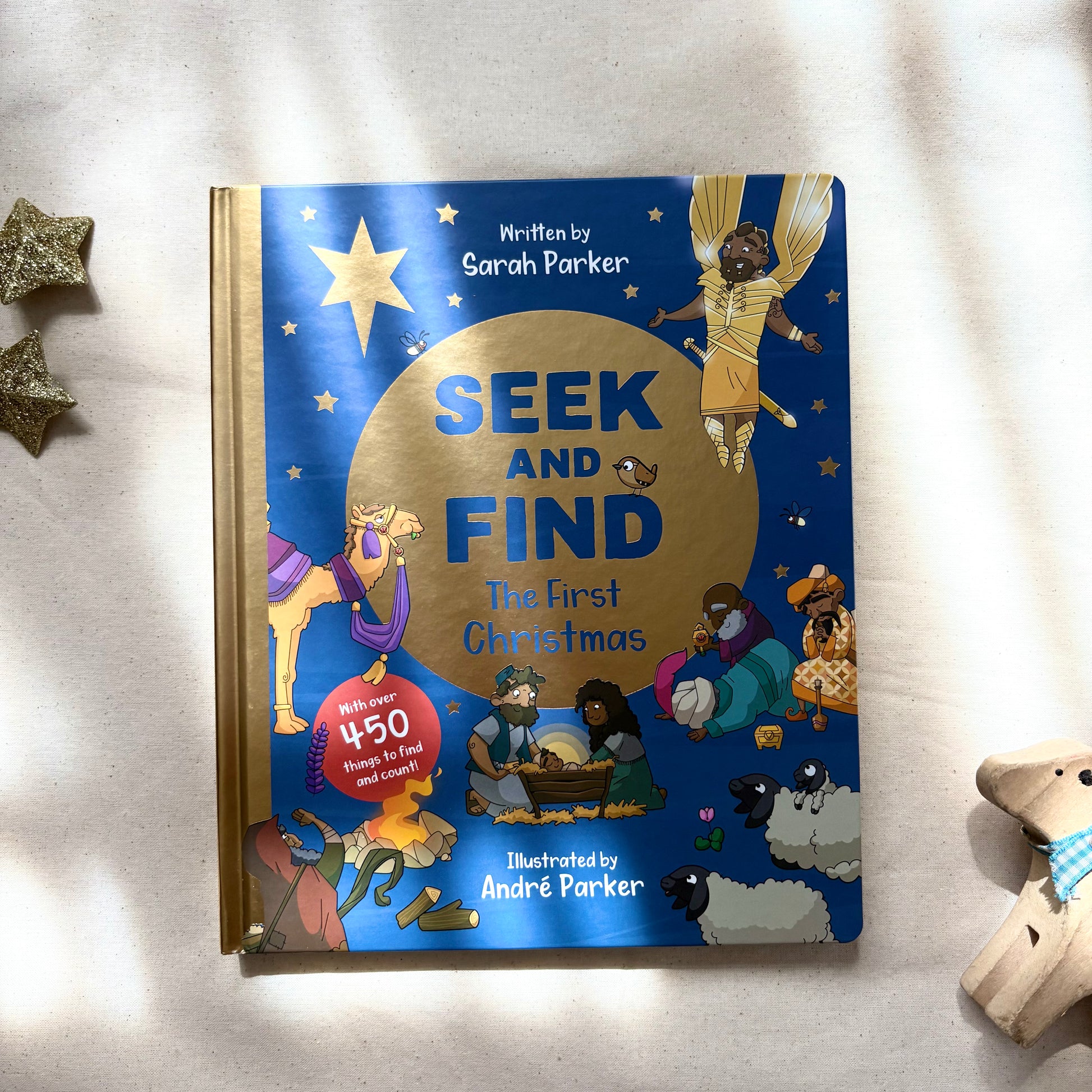 Seek and Find: The First Christmas children’s activity book – Christian Christmas seek-and-find about Jesus’ birth.
