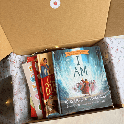 Truth for Growing Hearts Collection – Premium Christian gift set for children ages 5–10 with books and stickers.