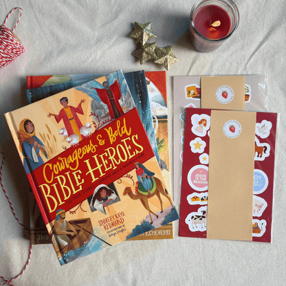 Truth for Growing Hearts Collection – Premium Christian gift set for children ages 5–10 with books and stickers.