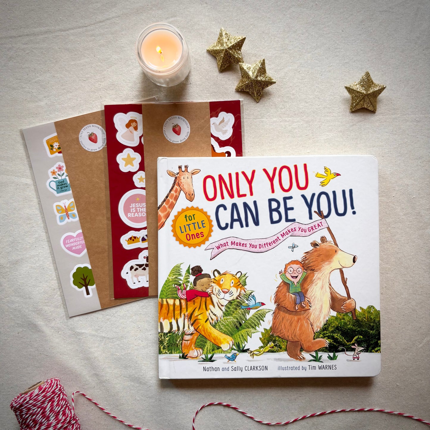 Wonderfully Made Bundle – Christian children’s gift set with Only You Can Be You and faith sticker packs.