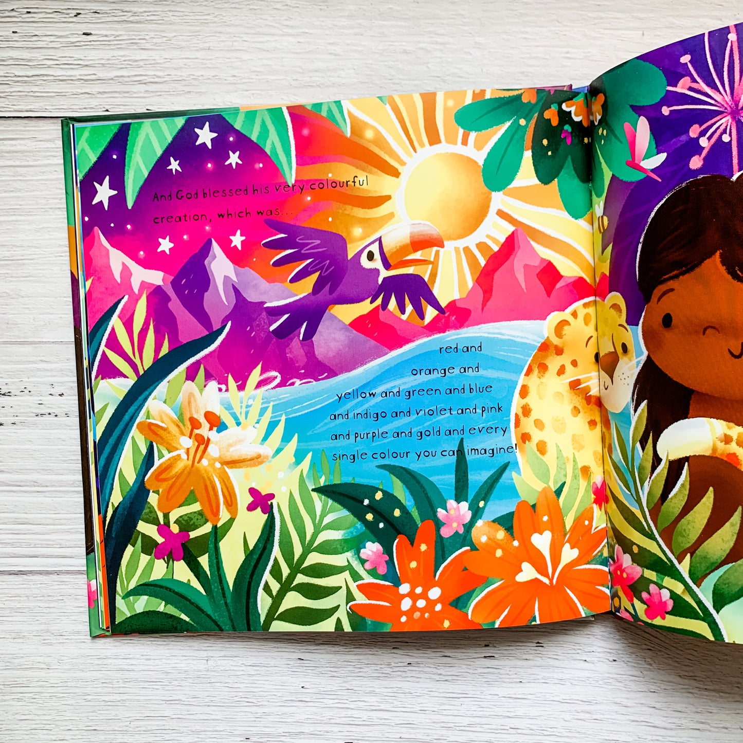 God’s Very Colourful Creation children’s Bible storybook – Genesis 1–2 story about God’s creation and love.