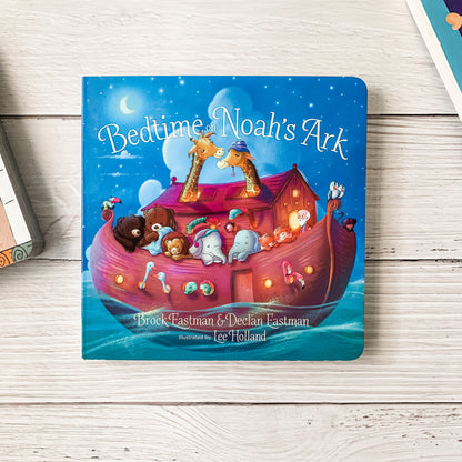 Bedtime on Noah’s Ark board book – Christian bedtime story with animal routines for toddlers