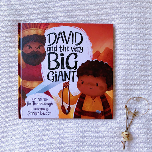 David and the Very Big Giant Christian children’s Bible storybook – story of David and Goliath, courage, and trust in God.