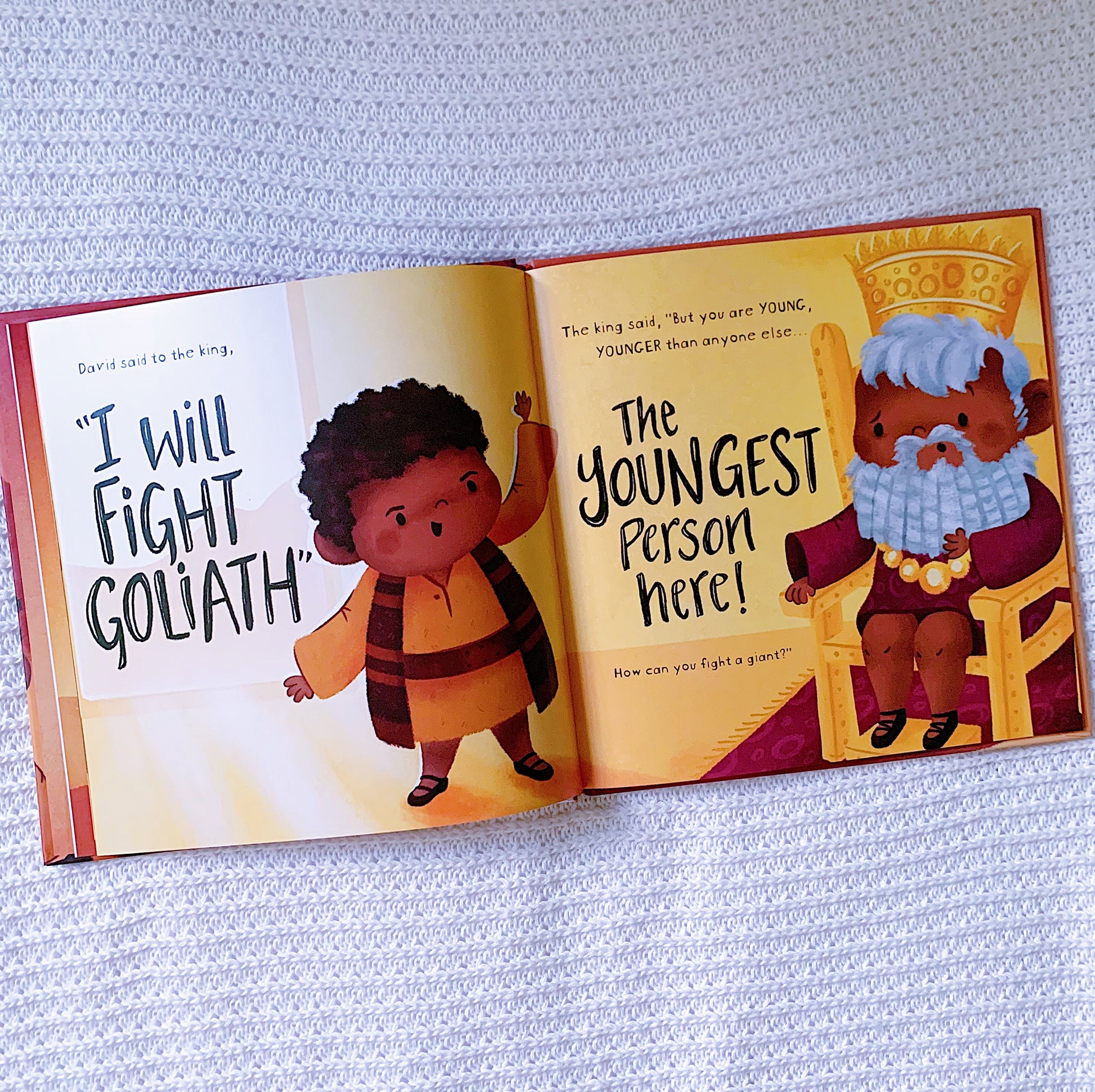 David and the Very Big Giant Christian children’s Bible storybook – story of David and Goliath, courage, and trust in God.