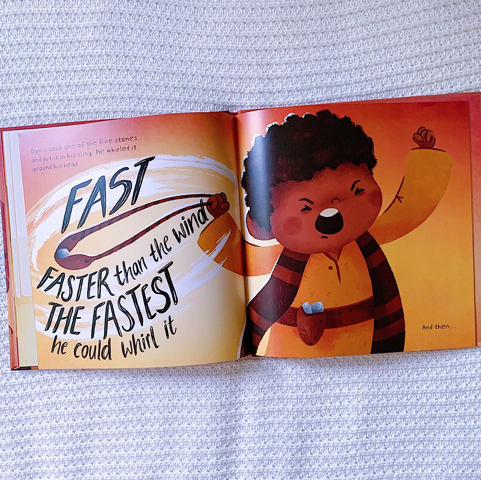 David and the Very Big Giant Christian children’s Bible storybook – story of David and Goliath, courage, and trust in God.