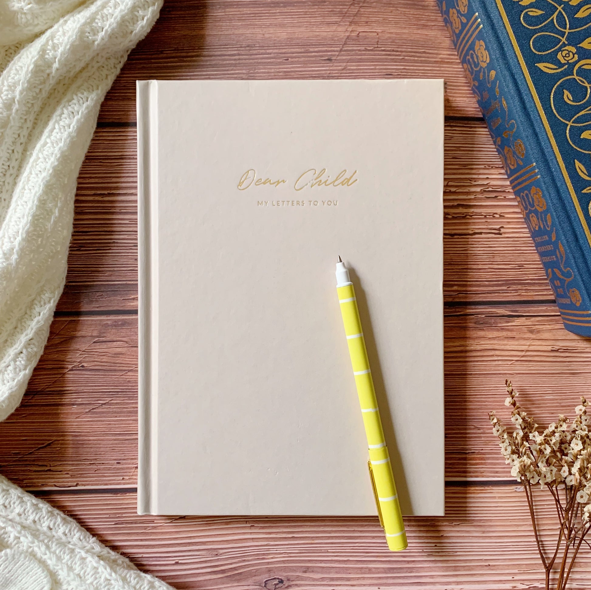 Dear Child: My Letters to You Christian keepsake journal – faith and memory book for parents to write letters to their child.