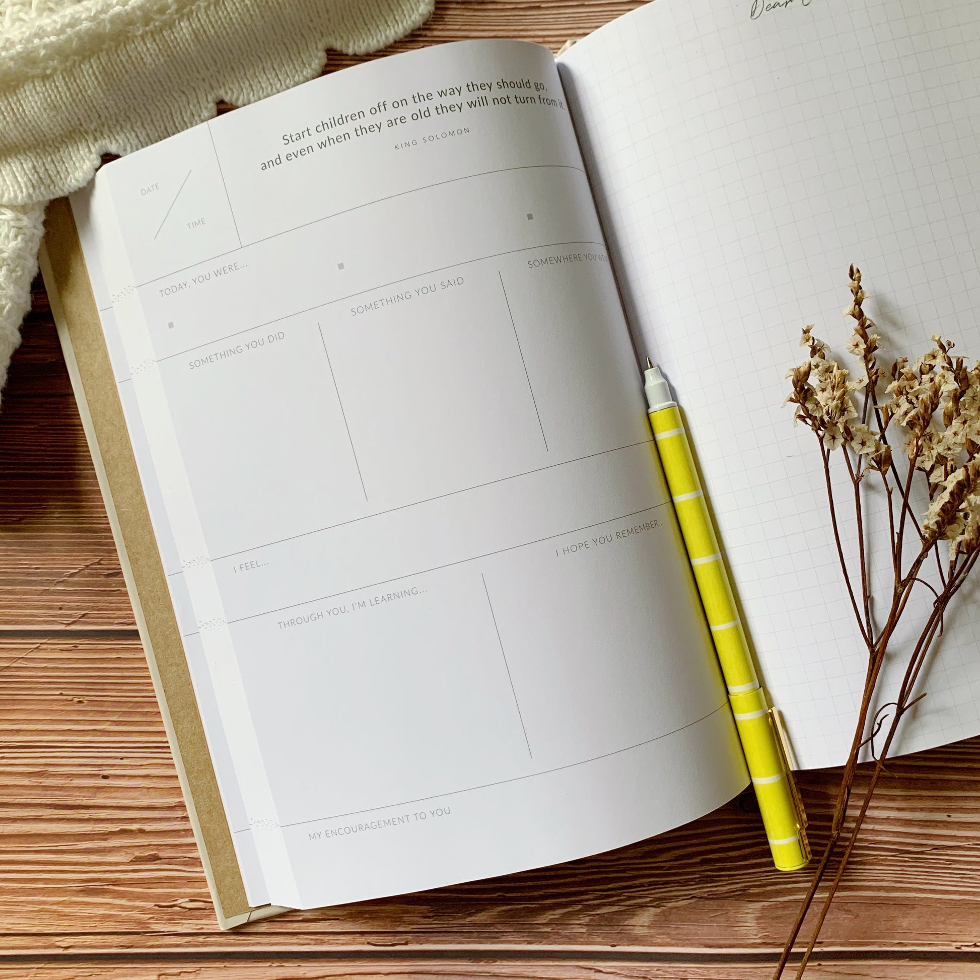 Dear Child: My Letters to You Christian keepsake journal – faith and memory book for parents to write letters to their child.