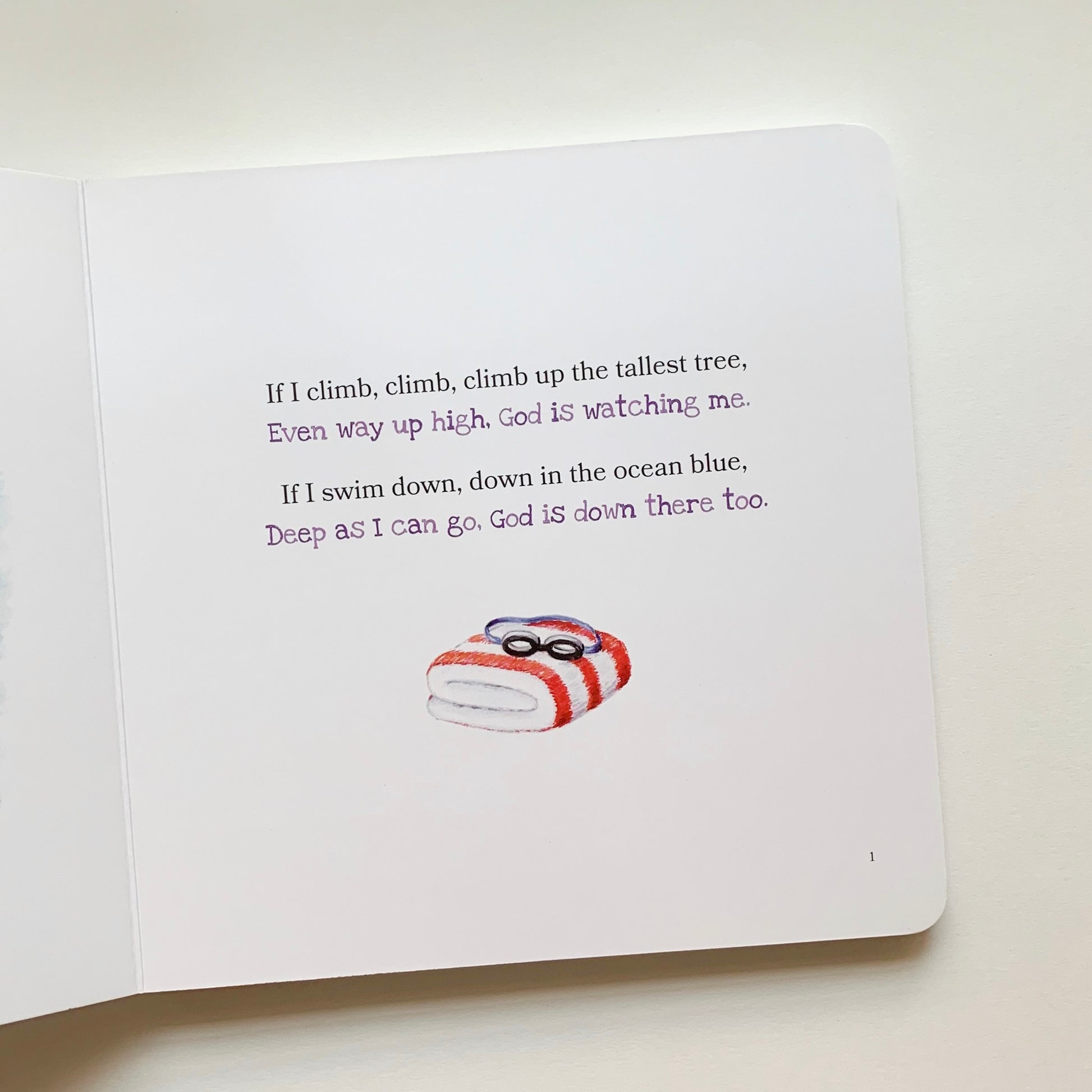 God Is Always With Me: Psalm 139 Christian board book for children – story about God’s nearness, love, and care.