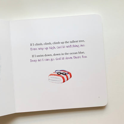 God Is Always With Me: Psalm 139 Christian board book for children – story about God’s nearness, love, and care.