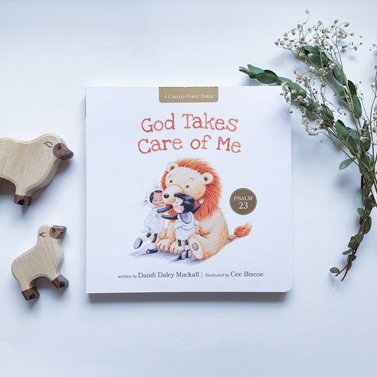 God Takes Care of Me: Psalm 23 Christian board book – story about God’s love, care, and protection for little ones.