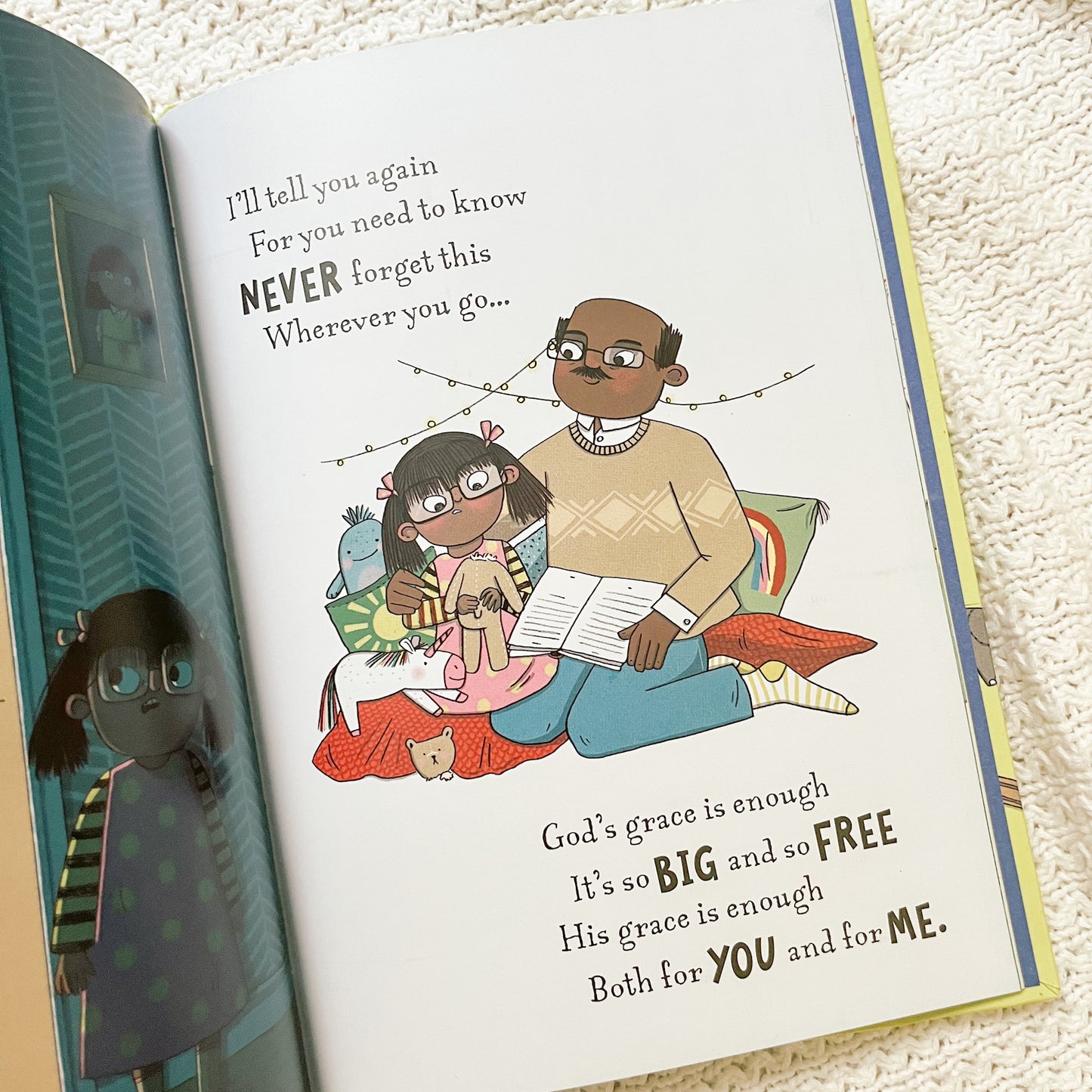 His Grace Is Enough Christian children’s book – story of God’s grace, love, and forgiveness by Melissa Kruger.