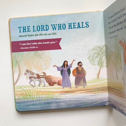 I Am: The Names of God for Little Ones children’s Christian board book teaching God’s names and character.