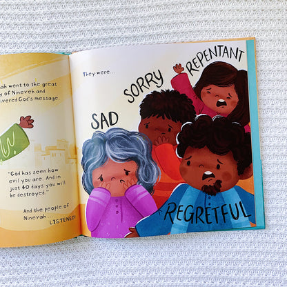 Jonah and the Very Big Fish Christian children’s Bible storybook – story of Jonah, God’s mercy, and forgiveness.