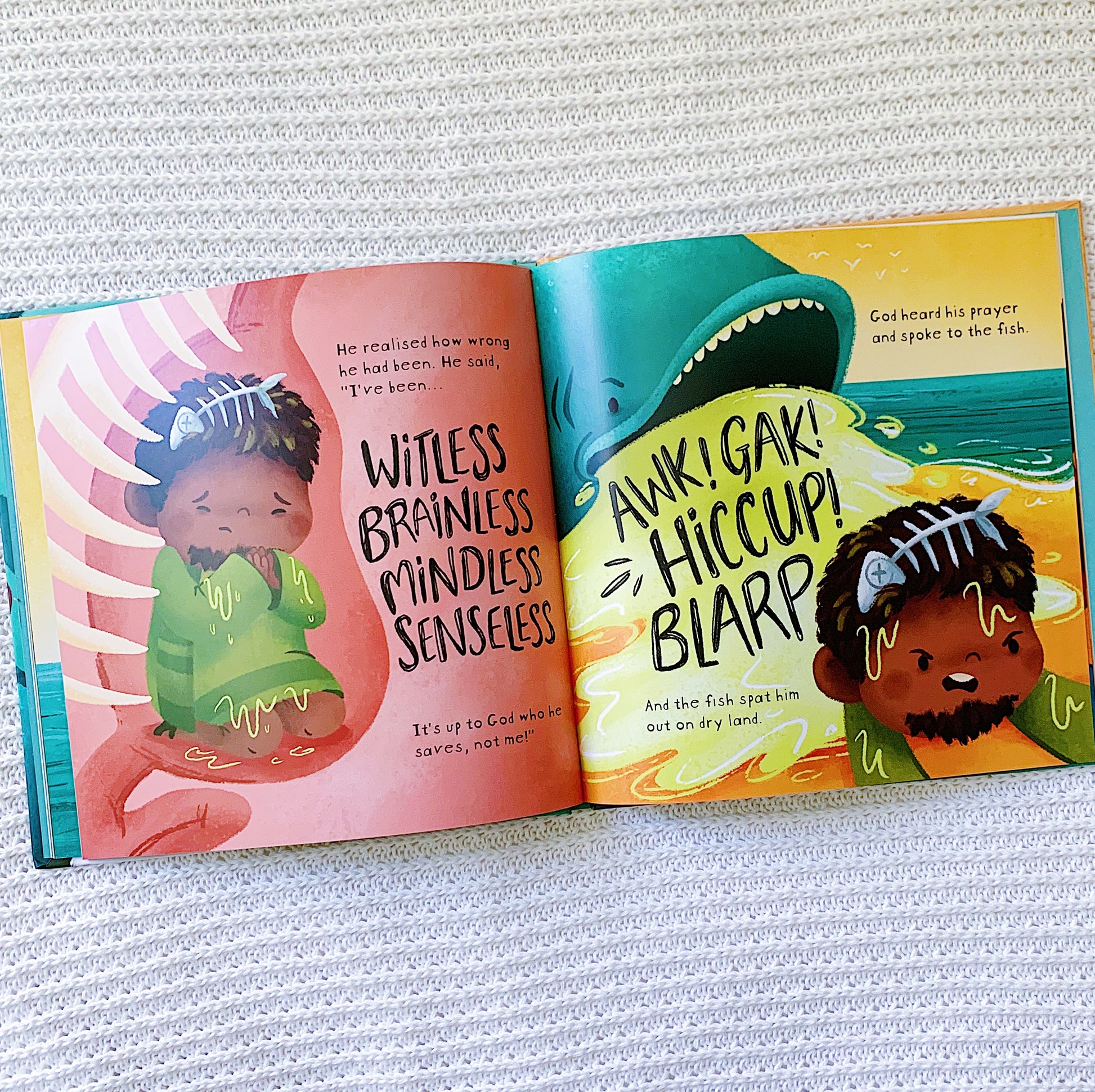 Jonah and the Very Big Fish Christian children’s Bible storybook – story of Jonah, God’s mercy, and forgiveness.