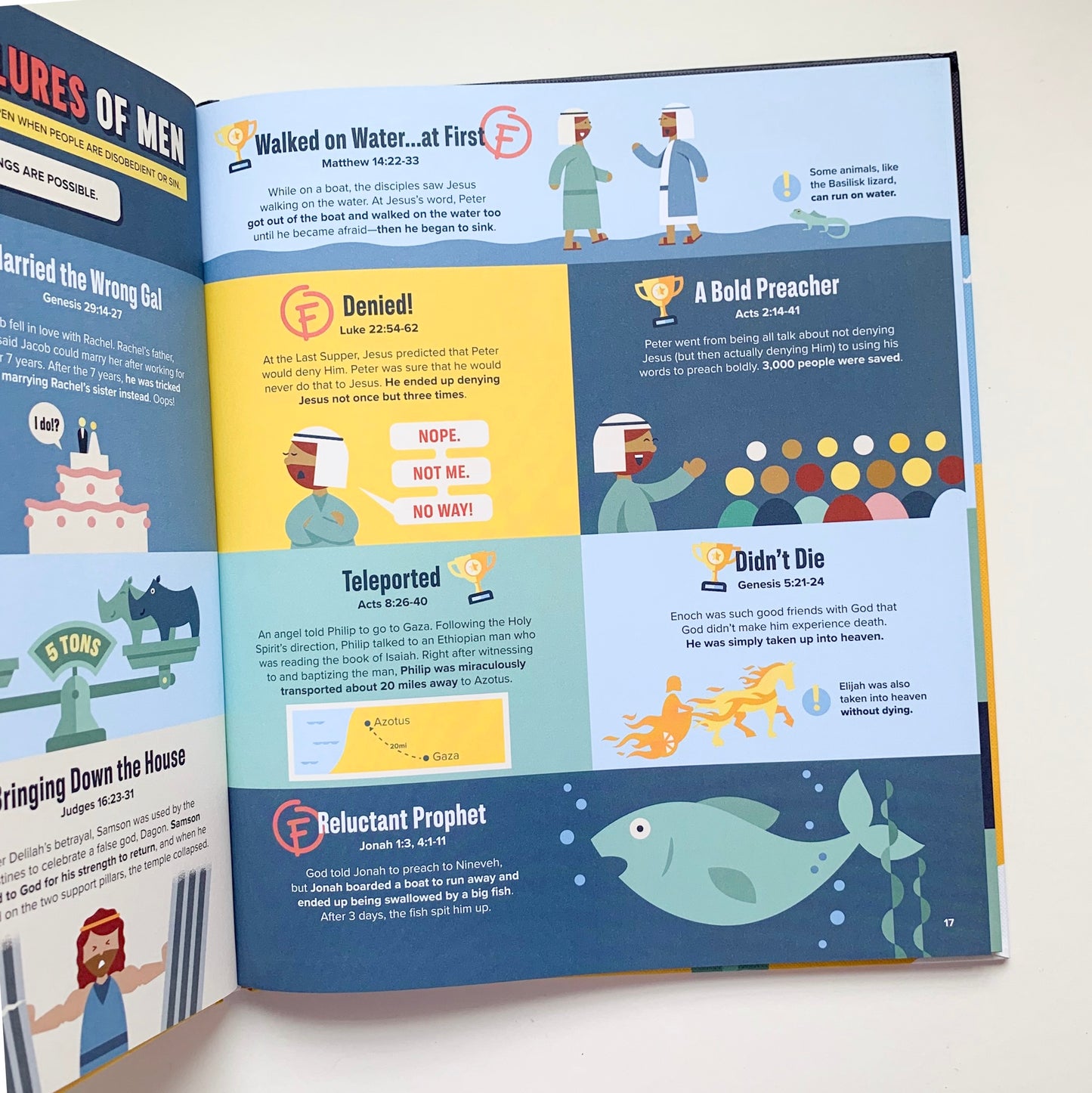 Bible infographics book for kids — Light and Dark, Heroes and Villains