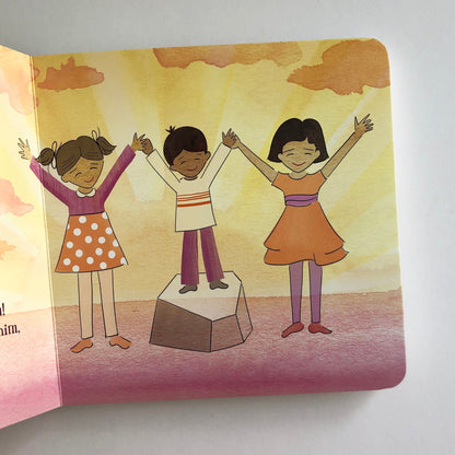 Psalms of Praise: A Movement Primer – Christian board book about worship and praise for toddlers.