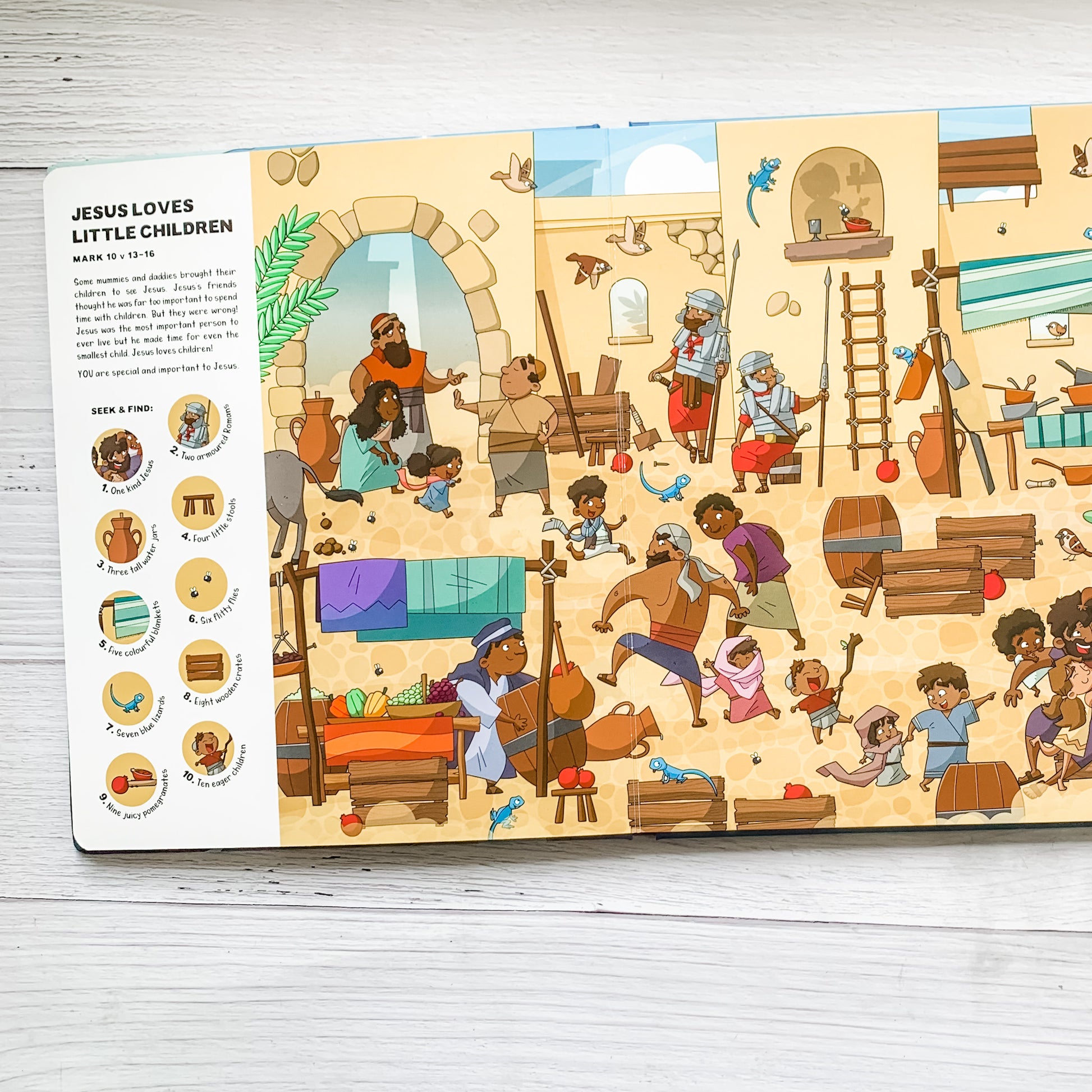 Seek and Find New Testament Bible Stories – Christian children’s activity book about Jesus and the early church.