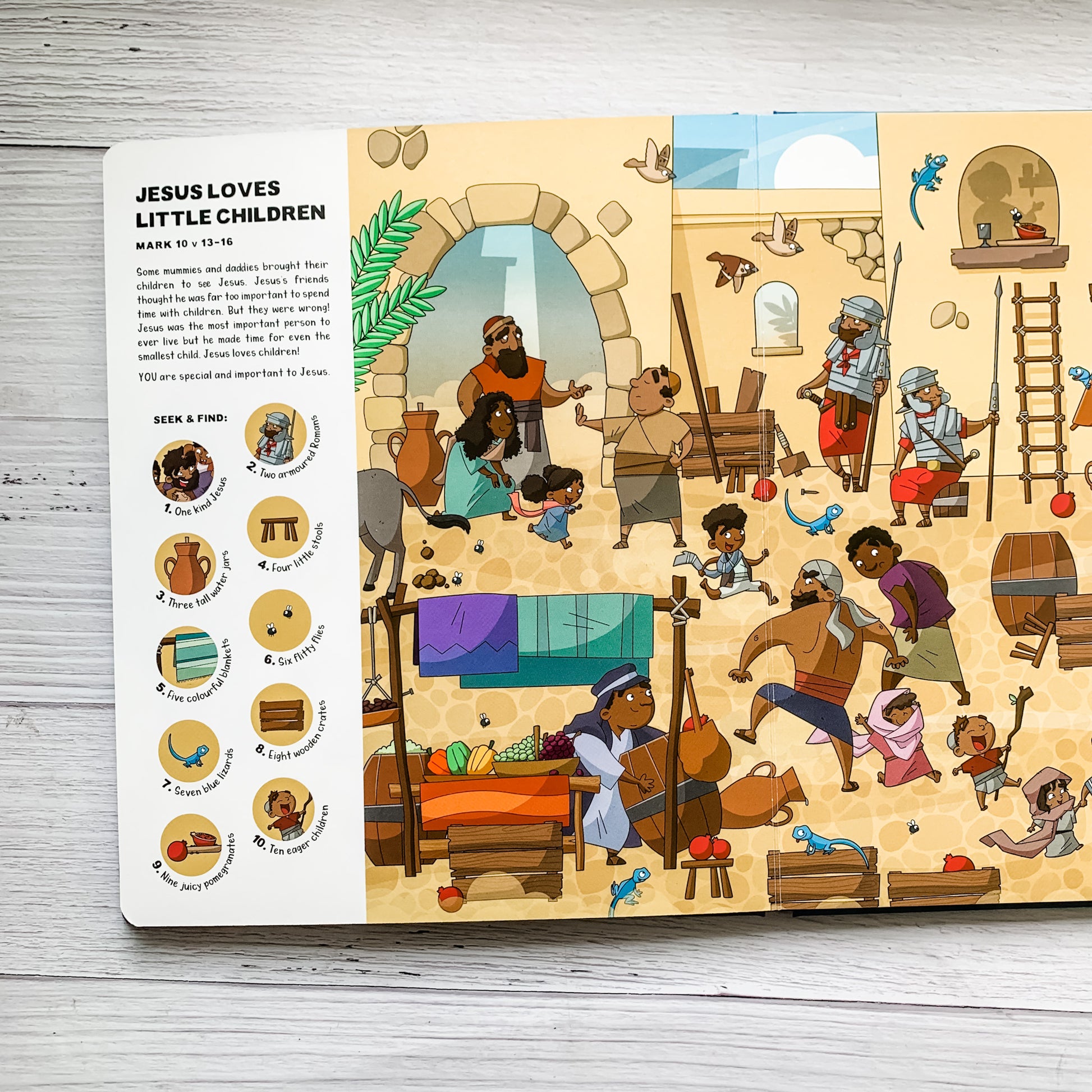 Seek and Find New Testament Bible Stories – Christian children’s activity book about Jesus and the early church.
