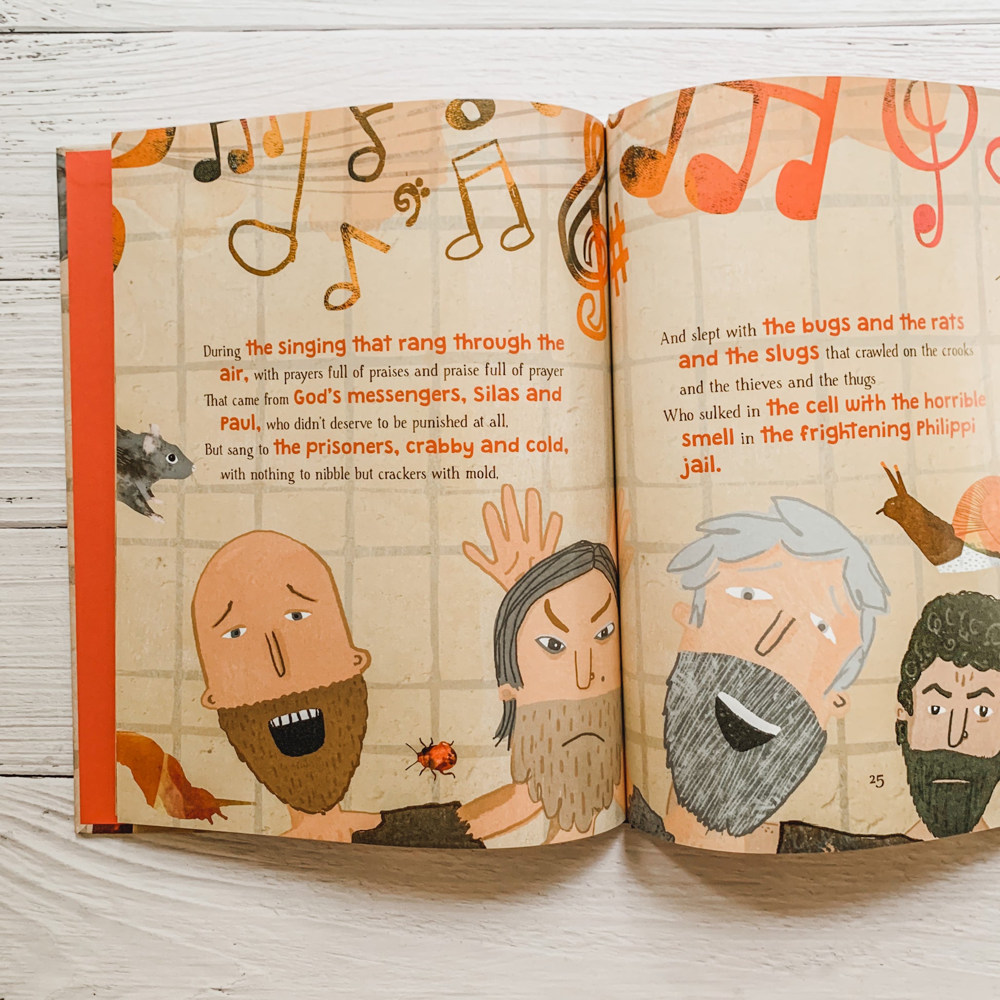 The Frightening Philippi Jail Christian children’s Bible storybook – story of Paul and Silas, faith, and joy in Jesus.