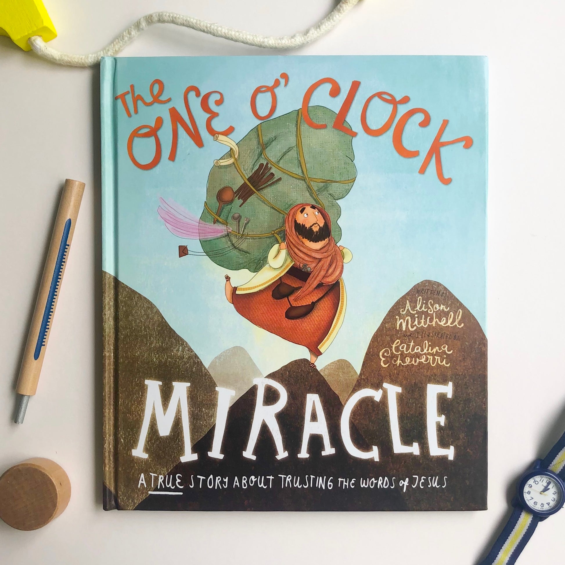 Christian children’s Bible story book The One O’Clock Miracle – Jesus heals the official’s son illustrated by Catalina Echeverri.