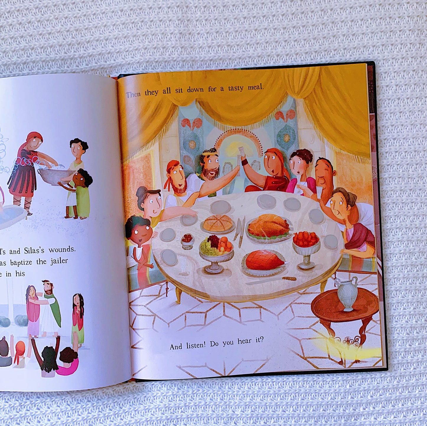 The Prisoners, the Earthquake, and the Midnight Song children’s Bible storybook – story of Paul and Silas in Acts 16.