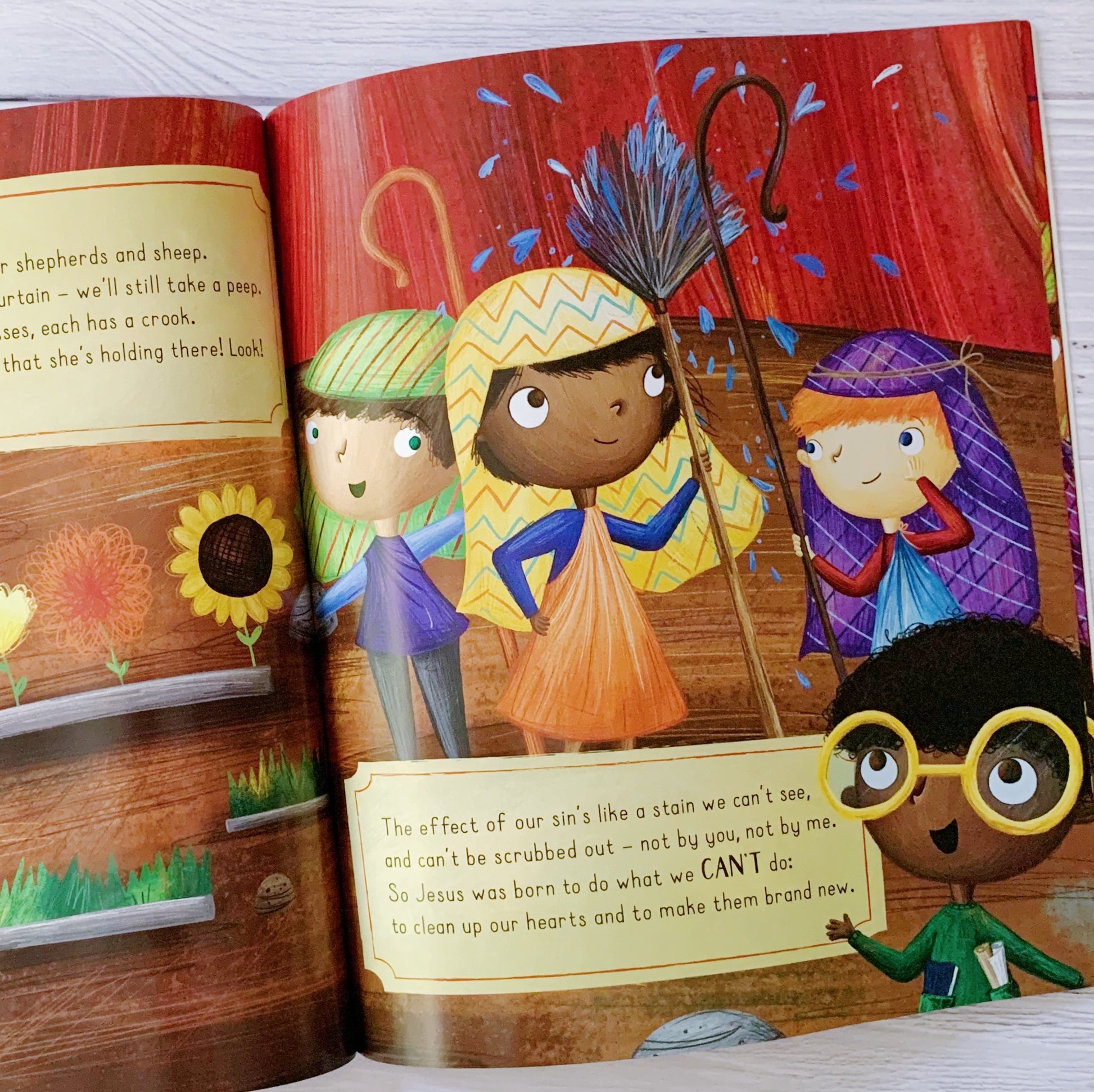 There’s a Lion in My Nativity children’s Christmas book – joyful rhyming story about Jesus, the true star of Christmas.